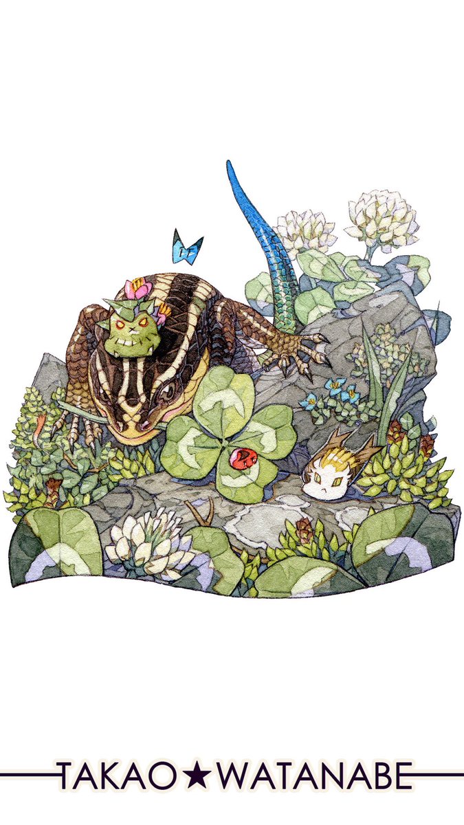 「『四つ葉のプレゼント』 」|渡辺孝夫のイラスト