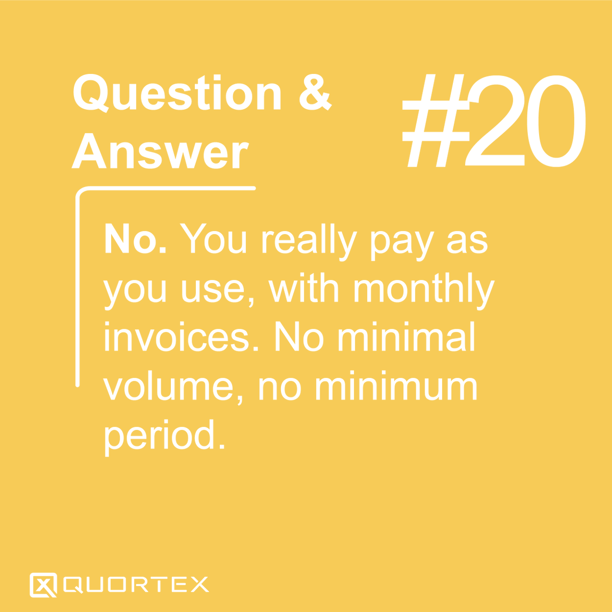❓❓ Quortex I/O, question #20
🕊 You're FREE that's all!
No commitment.❌📑

👉welcome.quortex.io/pricing

#stream #OTT #Saas #Live #QuortexIO
