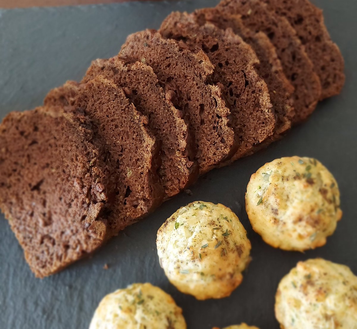 bithighosh's tweet photo. Make your bakes healthy by adding your share of vegetables to them - Chocolate zucchini bread &amp; Feta zucchini muffins

#chocolate #feta #zucchini #bake #BakingIt #baking #homebaker #smallbusinessowner #Bangalore #foodblog #foodphotography #homebusiness https://t.co/jRAasOMeJX