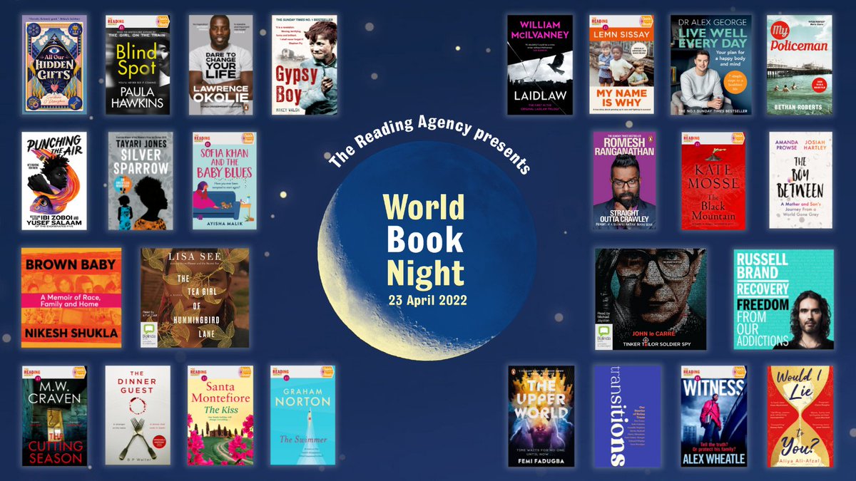 WorldBookNight's tweet image. We are SO excited to reveal the #WorldBookNight 2022 booklist! 🎉

Whether you're an avid reader or new to reading for pleasure, there's something for everyone.

23 April can't come soon enough, but for now, you can visit worldbooknight.org for more details on the booklist🌘