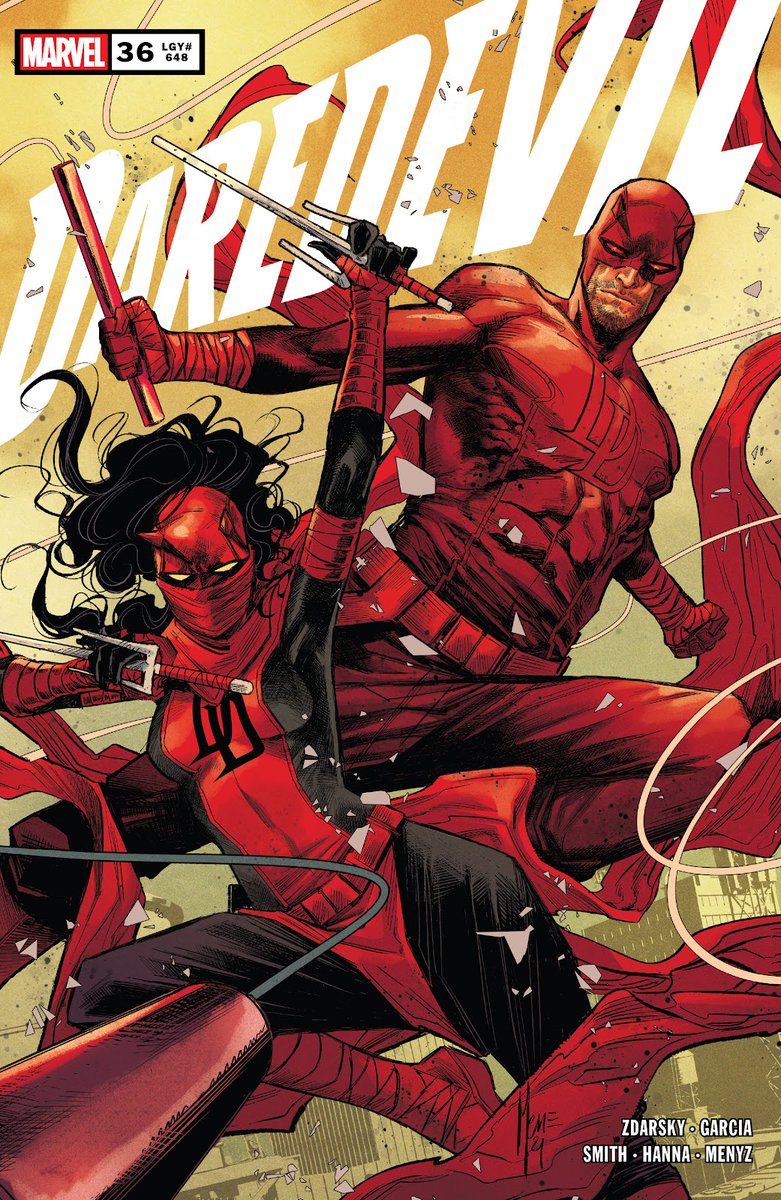 ComicsDu's tweet photo. Avec #Daredevil #36 et #DevilsReign #1, le run de Chip Zdarsky prend un tournant plus grand et passe à la vitesse supérieure, tout en gardant ce petit coté minimaliste à la fois mainstream et presque indé. Ça marche complètement dans les thèmes abordés et c'est (très) beau ! https://t.co/1MFsy72sy5