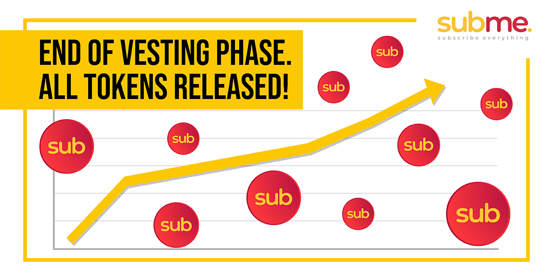 omc_zone's tweet photo. Our public and private sale vestings are finished! It means that the $SUB selling pressure become has obsolete and there are great things ahead! 🚀 👀 🔥 https://t.co/3RFo59lK2e