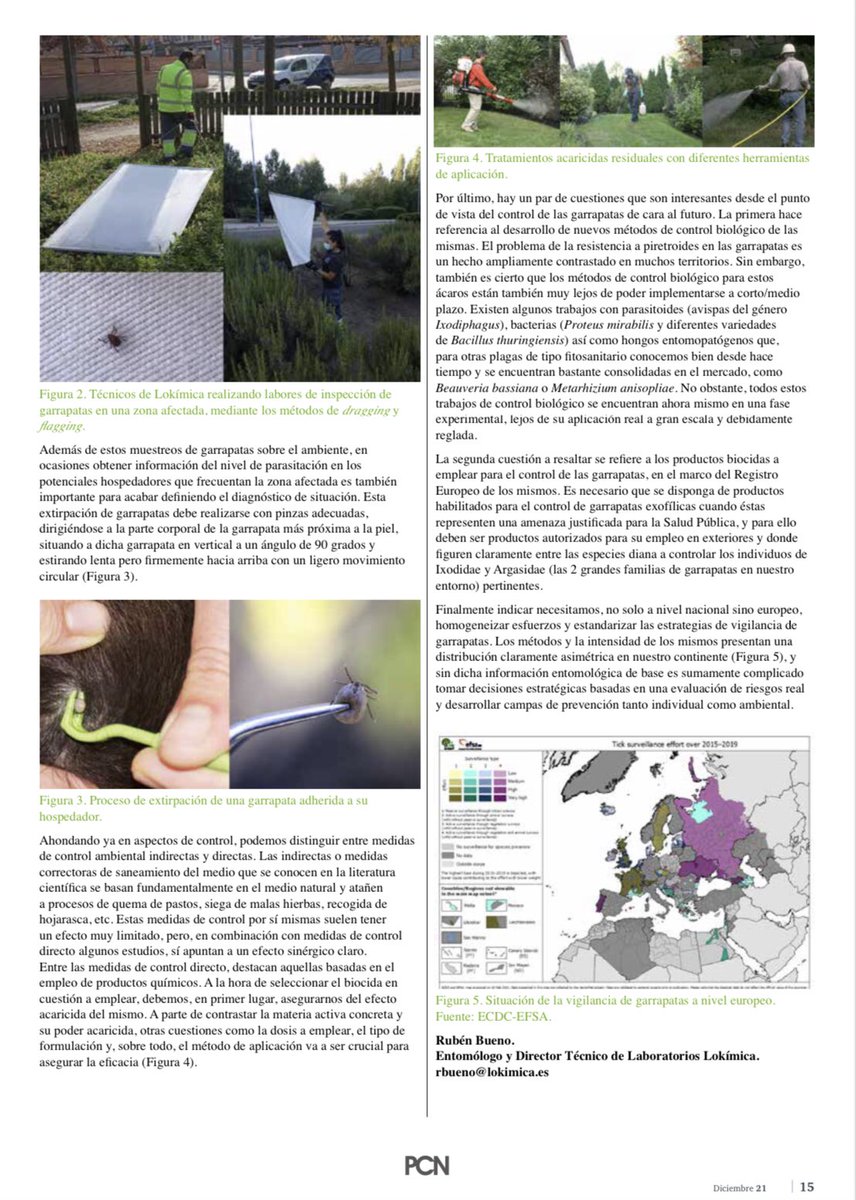 rubueno10's tweet photo. 🕷 Hablamos de #garrapatas en el último número de @PestControlNews!!!
#ControlDePlagas #SanidadAmbiental #Ticks #VectorControl @lokimica https://t.co/Vd3pCo9RNo