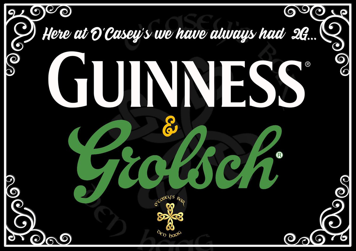 Try our 2G <a href="/Ocaseysirishpub/">O'Casey's Irish Pub</a> never any discussions about it and the more 2G you take the happier you get 🍻☘️😅 #2G #beer #ocaseys <a href="/Grolsch/">Grolsch</a> <a href="/GuinnessIreland/">Guinness Ireland</a> #irishpub