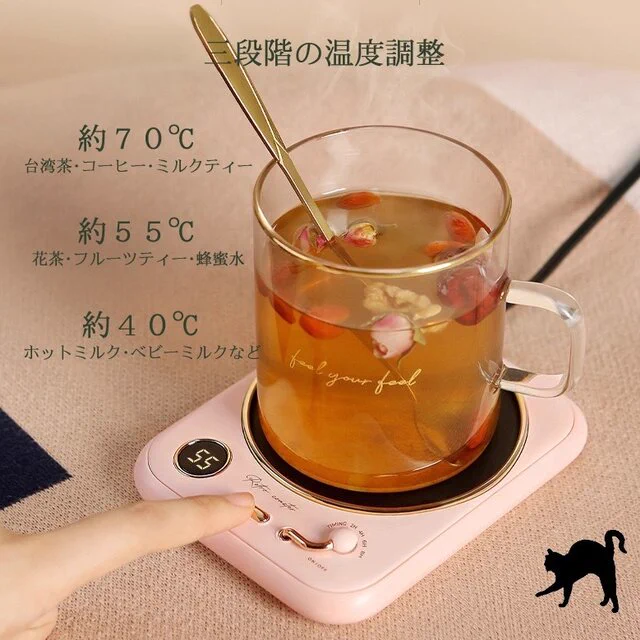 3段階の温度調節が可能！「レコードプレーヤー風デザインウォーマー」が万能で可愛い！