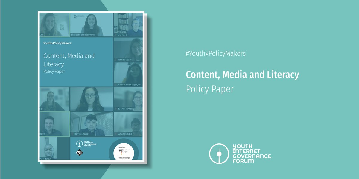 Want to hear what our #YouthxPolicyMakers ambassadors learned in the roundtable with <a href="/sveawindwehr/">Svea Windwehr | @sveawindwehr@d-64.social</a> &amp; @Ladymaassay on content, media &amp; literacy? Check out their demands for the future of #digitalpolicy making in the 3rd policy paper for #IGF2021 👉t1p.de/t38k