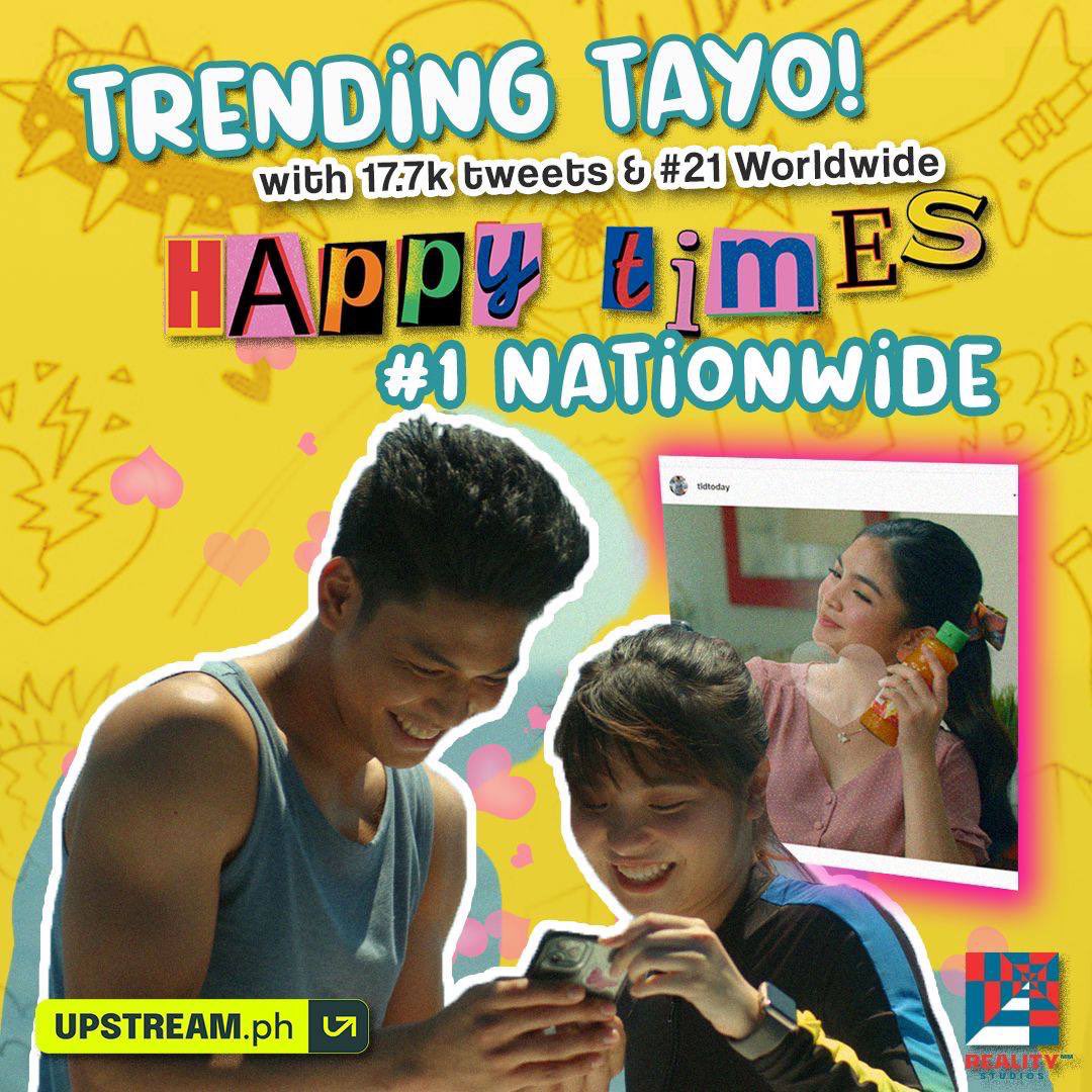 Upon the initial release, maraming sumama with the #HappyTimesTrailer! ✨Tbh, we we're #shookth with the massive response sa aming Happy Times Trailer 🧡 Thanks fam! 🤗

Don't go MIA, watch it here: 
fb.watch/9MgZSGNoRG/
#HappyTimes #HappyTimesonUpstream