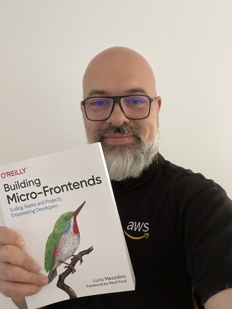 Luca Mezzalira (@lucamezzalira) on Twitter photo It’s all real!
Thanks <a href="/OReillyMedia/">O'Reilly Media</a> for sending the author’s copies 🤩
In these pages you can find 7y of experience working with #microfrontends in multiple industries!
Available now in your favourite bookstore!
#FrontEnd #javascript #JavaScriptmas #web #microservices #js It’s all real!
Thanks <a href="/OReillyMedia/">O'Reilly Media</a> for sending the author’s copies 🤩
In these pages you can find 7y of experience working with #microfrontends in multiple industries!
Available now in your favourite bookstore!
#FrontEnd #javascript #JavaScriptmas #web #microservices #js