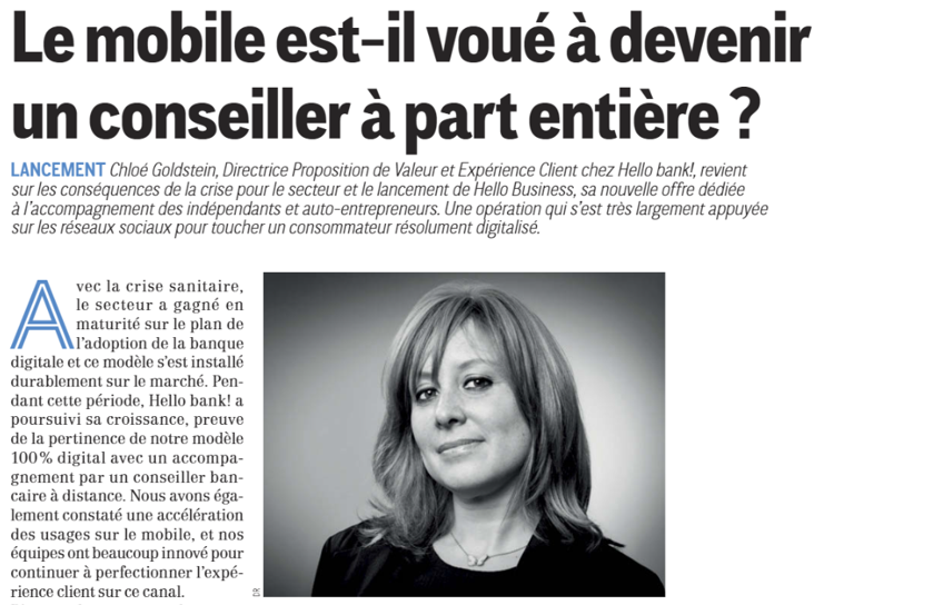 c_lehericey's tweet photo. Une communication #HelloBusiness très digitale à l’image des professionnels indépendants hyper connectés et en ligne avec l’ADN #mobile first de @Hellobank_fr.
👉 A lire dans @Stategies l'interview de Chloé Goldstein: https://t.co/W5zb1jXy25 https://t.co/MhiQq4HnCm