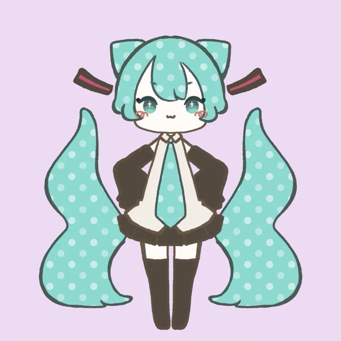 俺の描く初音ミクは可愛いので全人類の皆さんすこってください 