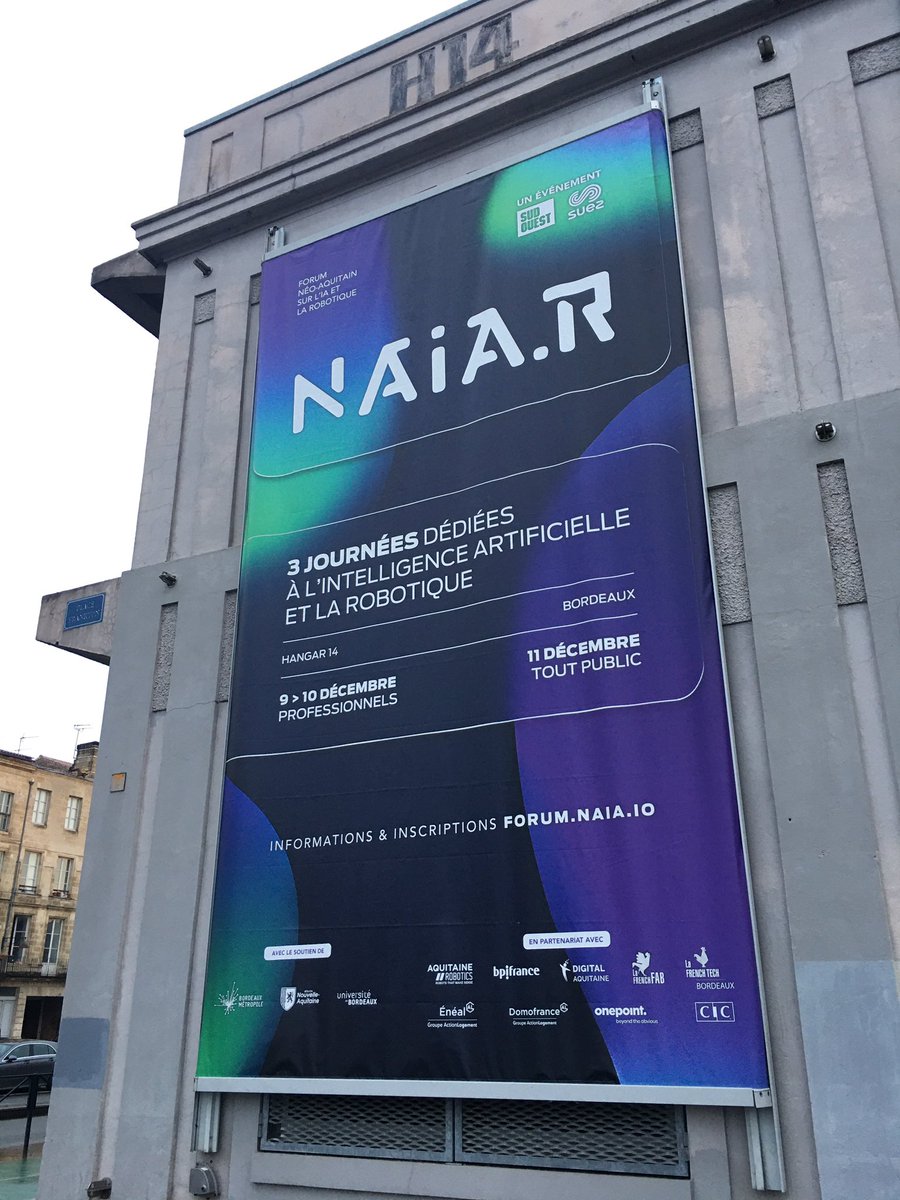univbordeaux's tweet photo. Coup d’envoi pour @NAIA_R_bordeaux avec la conférence inaugurale qui rappelle la raison de cet événement consacré à l’#IA et la robotique. L’intelligence artificielle est notamment très présente dans tous les aspects de la vie quotidienne. https://t.co/DDA3bSIDcj
