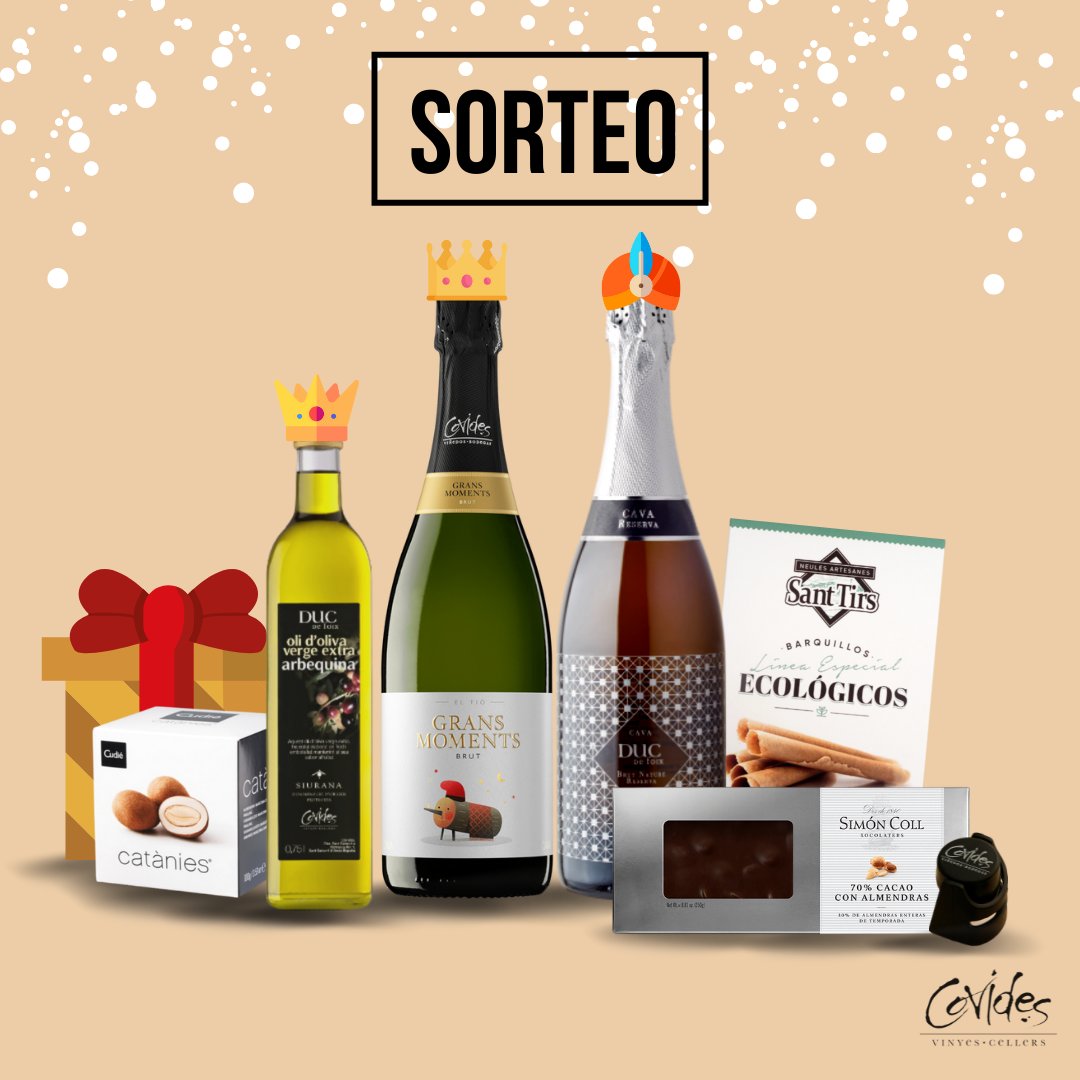 covides's tweet image. #SORTEO de una cesta Covides para celebrar que la #Navidad ya está a la vuelta de la esquina🎄✨

1️⃣ Seguir nuestra cuenta de Twitter @covides
2️⃣ Dar RT a esta publicación

¡El JUEVES 23 de DICIEMBRE, diremos el ganador!🏆