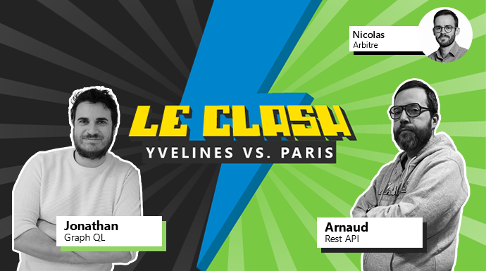CaptainJojo42's tweet photo. C'est le grand jour du #LeClash un petit battle #GraphQL vs #REST contre @apihandyman 
Venez tous aux #apidays  https://t.co/UlrxfBWvVP https://t.co/GBVlLkPAaa