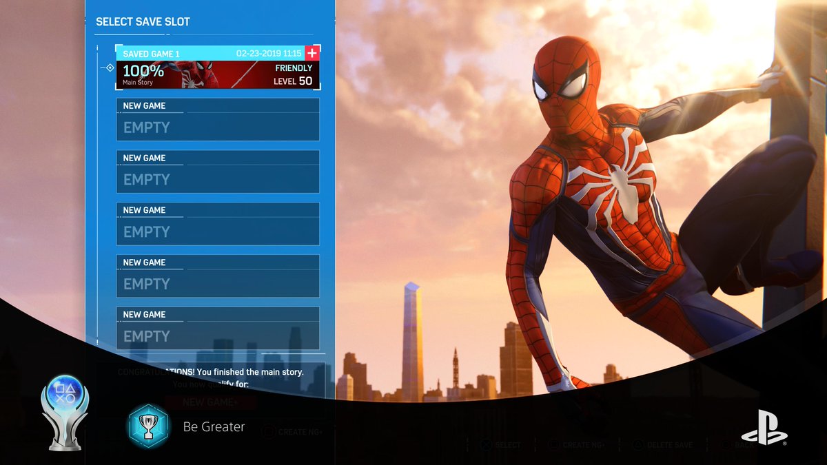 MaNiiXs's tweet photo. Marvel's Spider-Man Remastered
Be Greater (PLATINUM)
#PlayStationTrophy #PS5Share, #MarvelsSpiderManRemastered #P159 https://t.co/BJNFMJHpso