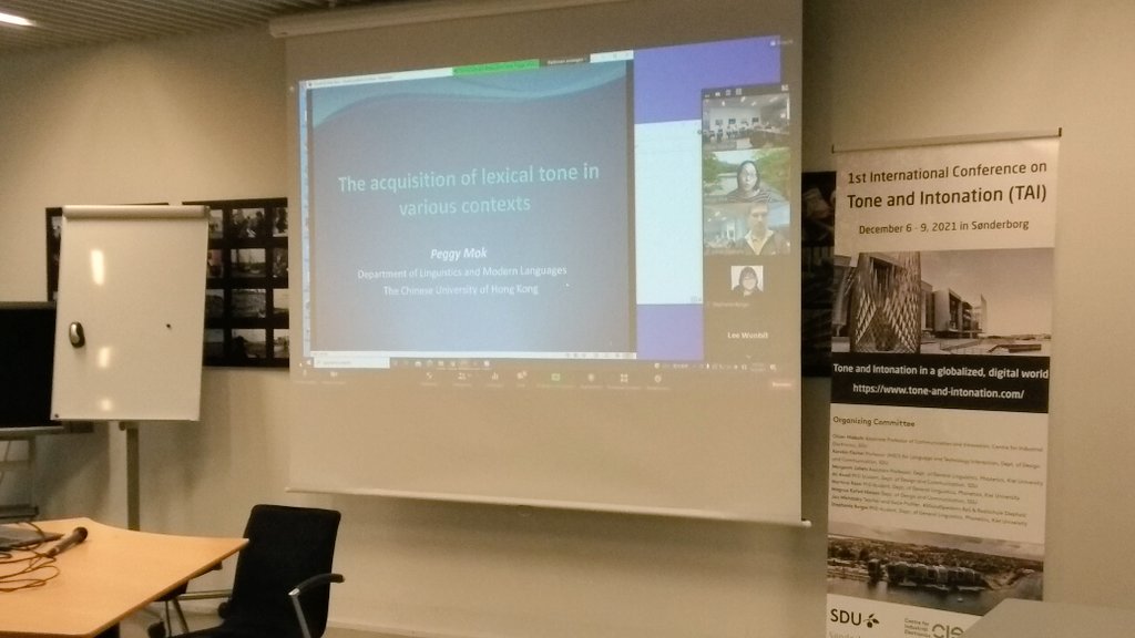 The four and last keynote speaker of the conference, Peggy Mok, talks about "the acquisition of lexical tone in various contexts". #TAI2021Conference