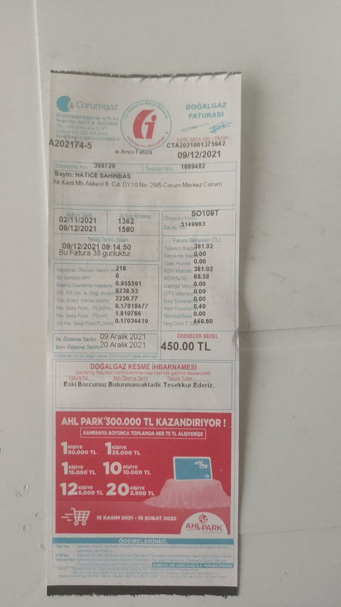 haticeorigami's tweet photo. @haluklevent Hayırlı günler kusuruma bakmayın rahatsız ediyorum Eşim 3 sene önce gırtlak kanserine yakalandı 1 seneye yakın kemoterapi tedavisi gördü şuan tip2 diyabet hastası sürekli istifra ettiği için çalışamıyor Doğalgaz faturamizi ödemeyedik Allah rızası için yardımcı olun 🤲 https://t.co/AK1pqg0efm