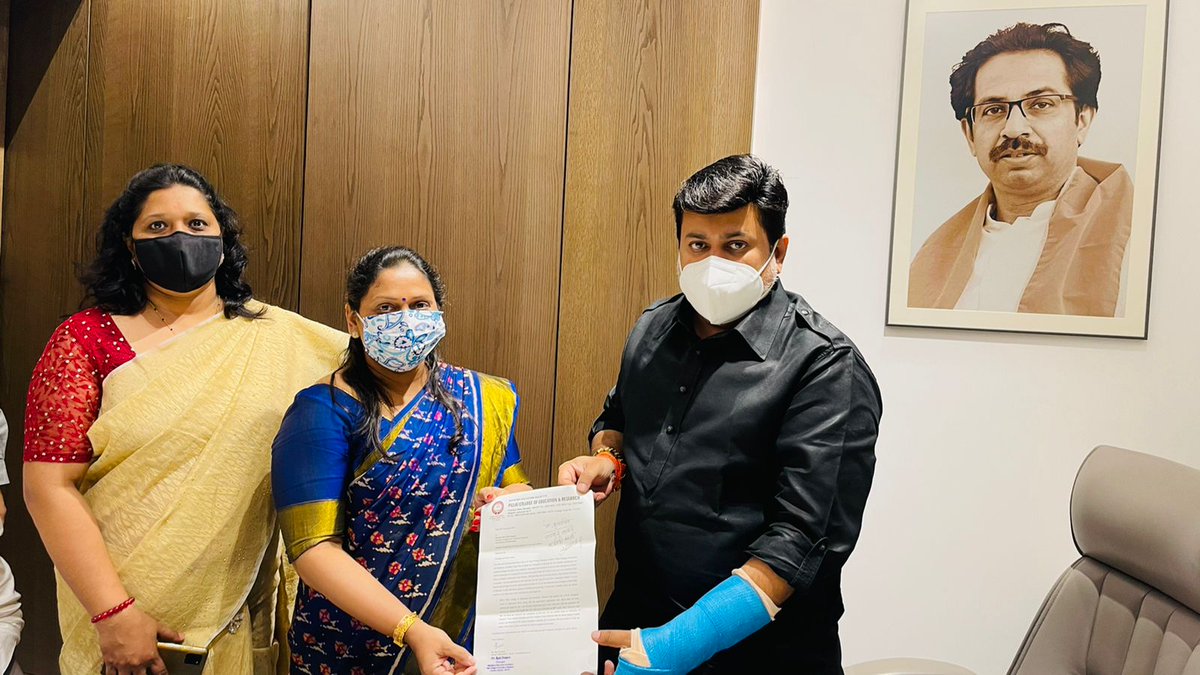 Thank you Shri <a href="/samant_uday/">Uday Samant</a> ji for supporting us to strengthen educational research at <a href="/PcerChembur/">Pillai College of Education & Research, Chembur</a>. As a college estd. in 1990, we are dedicated to quality Teacher Education. We are inspired by the vision of Shri <a href="/AUThackeray/">Aaditya Thackeray</a> ji &amp; Shri <a href="/DurgeSainath/">Sainath Durge</a> ji for facilitating this meet