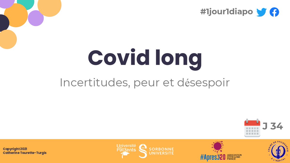 touretteturgis's tweet photo. #1jour1diapo Impacts du #covidlong
Le manque de connaissances, de prise en charge et l’incertitude sur le quotidien et le devenir de la maladie, est génératrice d’un état « d’incertitude », de « peur » voir de « désespoir » @apresj20 @hospiphilo
#longcovid #longhauler #Covid19 https://t.co/v6HYvNsulv