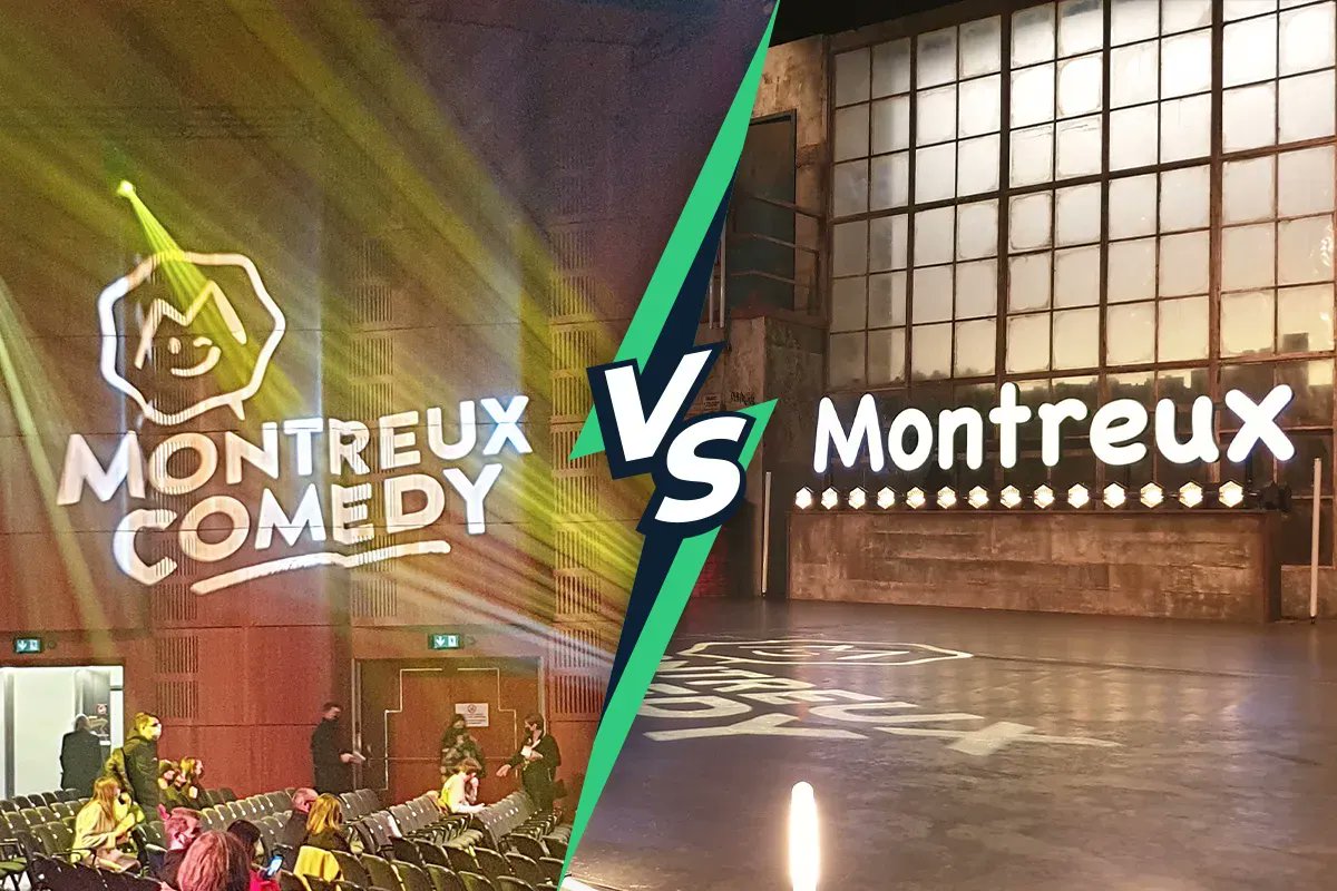 michaelbaillot's tweet photo. Mardi soir, au @MontreuxComedy c’était le clash des #typography⚡🔡 L’« iconique » Comic Sans 🆚️ l’indémodable Brandon Grotesque. Ready to rumble! 👊 😅 https://t.co/q3qFW8EIW4
