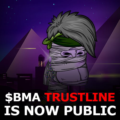 Hello guys, we are back, giveaway time! 🎁

We reached in a 1 week to thousands, sold out pre-sale, and went public. Now it's time to give away 3 lucky persons:

•3x0.3 $BMA 🍌

JOIN TL 👇(Airdrop coming in December):
xumm.community/?issuer=rVosg6…

#XRP #NFT #NFTGiveaway #Trustline