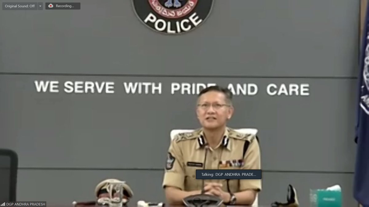 CHSS_21's tweet photo. Shri. Damodar Gautam Sawang IPS, Director General of Police (DGP), Andhra Pradesh has
inaugurated the Three-day online Certificate Program on "Artificial Intelligence for Smart
Policing", jointly organised by NALSAR University of Law and Centre for Human Security Studies
(CHSS). https://t.co/Jo5LexhBpw