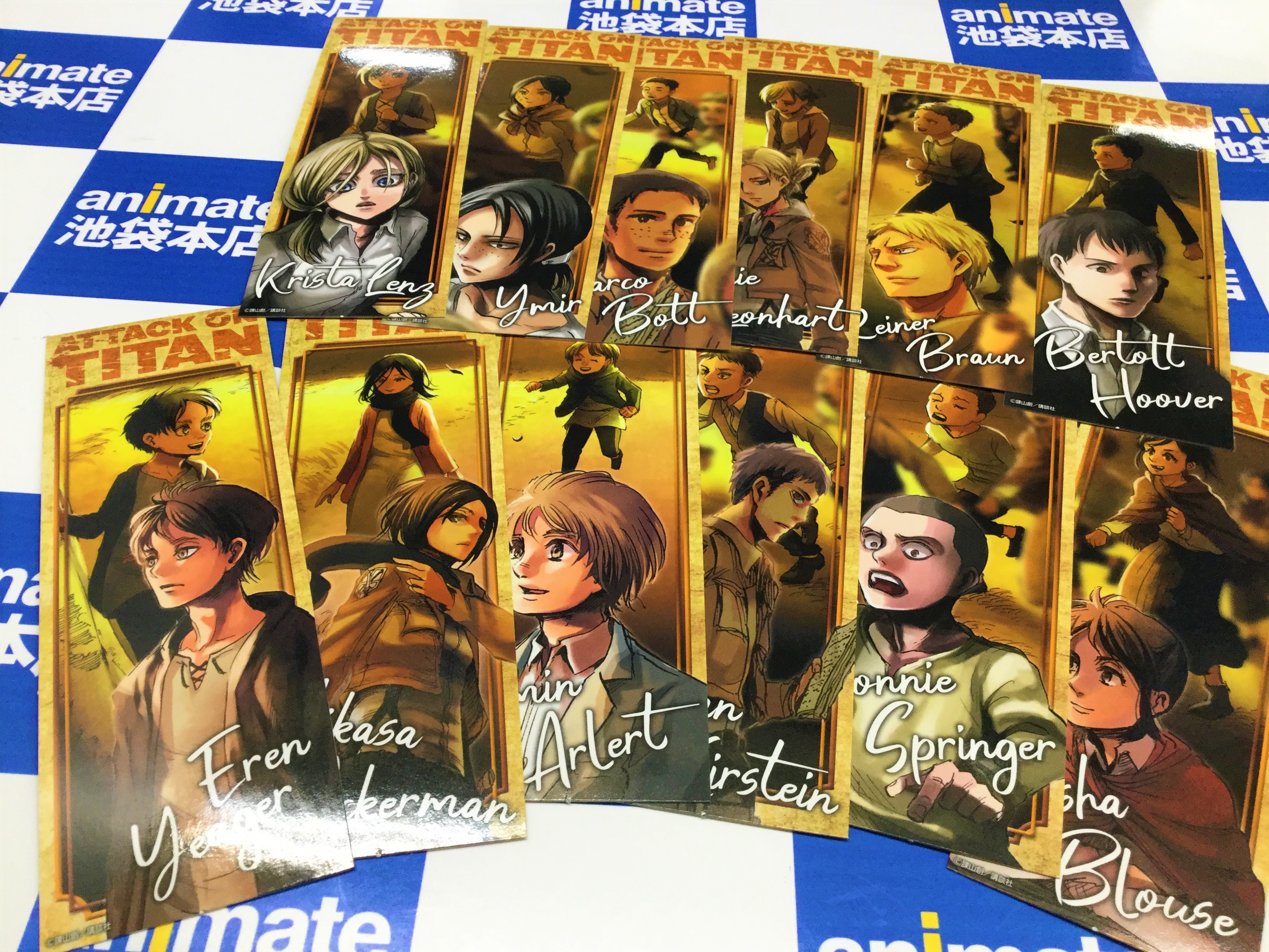 アニメイト池袋本店 Shadowverse Evolve木曜発売 書籍フェア 本日より 進撃の巨人 アニメ化 フェア スタート こちらのフェアは 進撃の巨人 関連書籍のみが対象のフェアアニ 進撃の巨人 関連書籍をご購入1冊につき1枚 しおり を