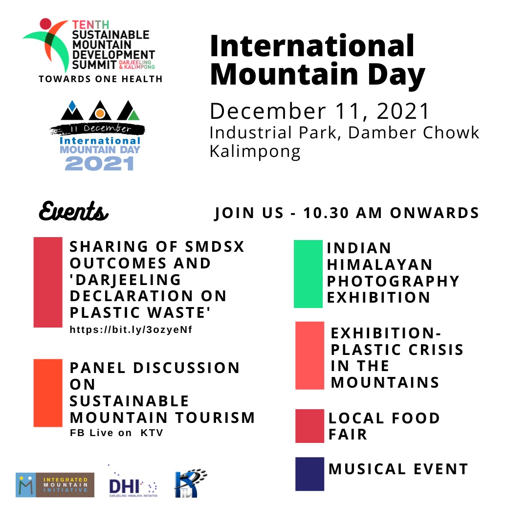 darjhimalaya's tweet photo. On International Mountain Day #SMDSX travels to #kalimpong with sharing of outcomes and the Photography Exhibition. Also hosting a discussion on Sustainable Mountain Tourism with our tourism stakeholders.
Do Join in.
https://t.co/QTTsF1XYM1
@IMI_Info @PremDasRai https://t.co/qX1NyUGjTI