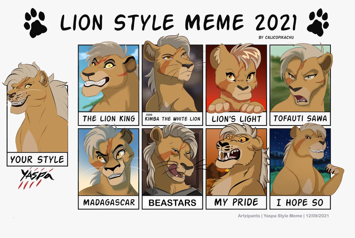 Lion Meme of my OC, Yaspa! 