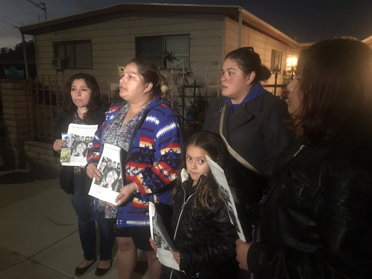 DaveSummersNBC7's tweet photo. #Nightnews Volunteers seek information about the Thanksgiving death of 12 year old Angel Gallegos. Shot and killed by a stray bullet in his backyard. The latest on the investigation #NBC7 at 11 https://t.co/rPx3S6nZHg