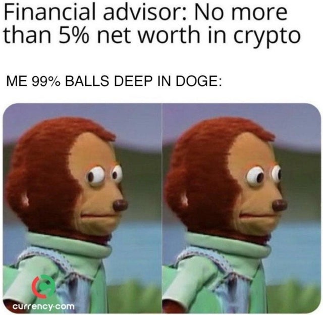 CCswap_io's tweet photo. When you balls deep in #Dogecoins https://t.co/A0cSwxEDeV
