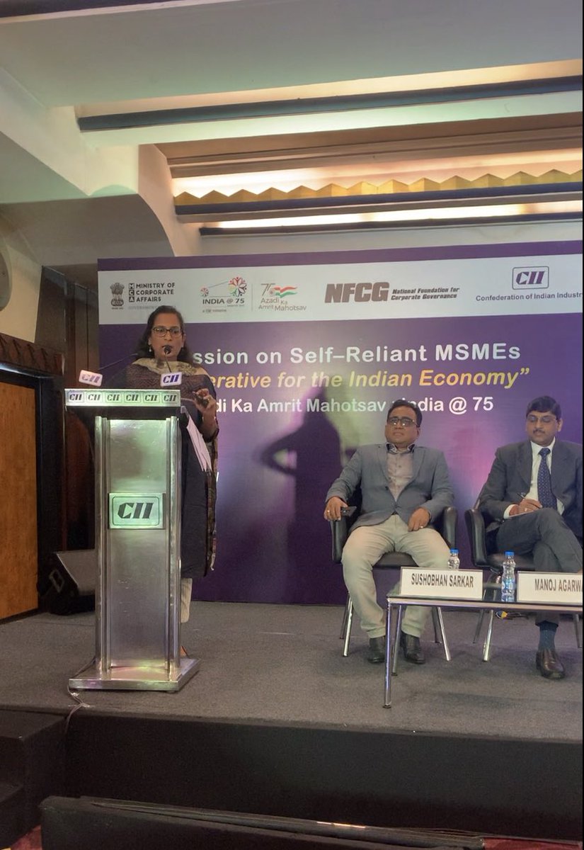 law_citadel's tweet photo. Our founder, Ramya Hariharan spoke on regulatory and legal aspect of corporate governance for #MSME in the seminar on Self Reliant MSME: Imperative for Indian Economy organised by @MCA_NFCG and @CIIEvents on December 8, 2021

#corporategovernance #MSMEs #Legal #regulatory https://t.co/lCMtCZjiao