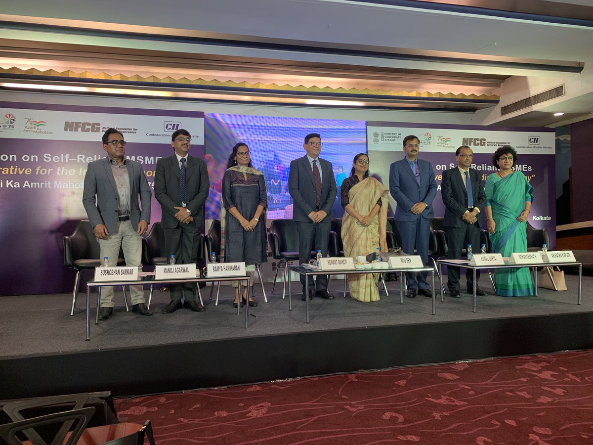 law_citadel's tweet photo. Our founder, Ramya Hariharan spoke on regulatory and legal aspect of corporate governance for #MSME in the seminar on Self Reliant MSME: Imperative for Indian Economy organised by @MCA_NFCG and @CIIEvents on December 8, 2021

#corporategovernance #MSMEs #Legal #regulatory https://t.co/lCMtCZjiao