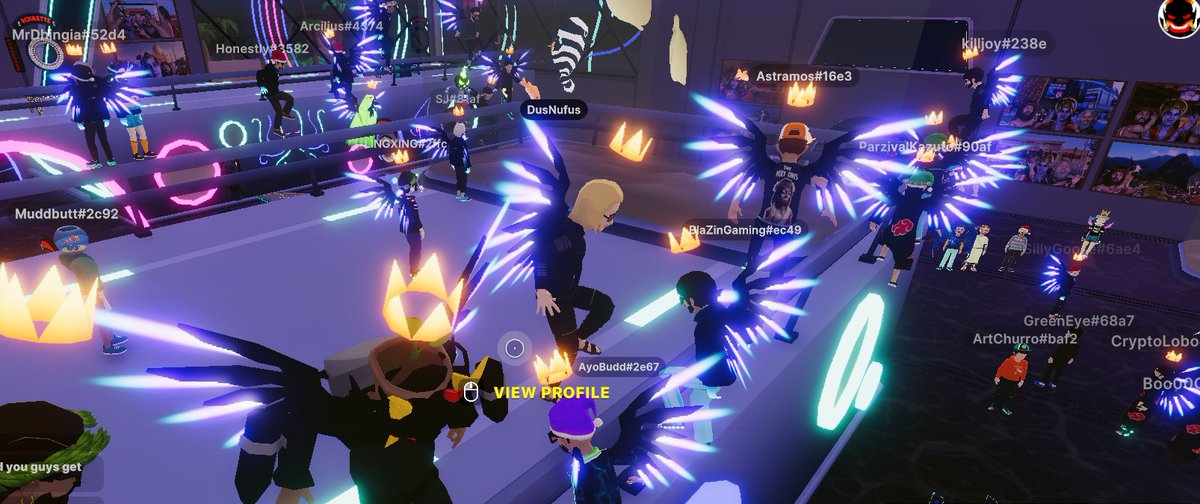 YanickJannotti's tweet photo. I witnessed the @TheAquariumdcl  invasion during the @JTV____  event Thank you brother and congratulations for the beautiful work on the king's wing!

@Azzy780 @FireNine @dclZEUS @IconicDefi @Lingxing_DCL @xCryptoBro @e_musk4 @HODLHQ 
#Decentraland #KingsWings #Metaverse

🔥🚀 https://t.co/ZWAOB0MkbL