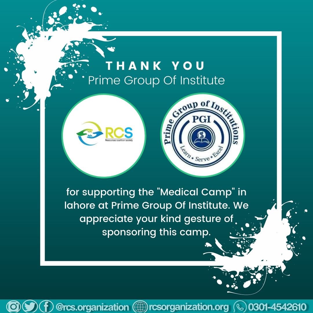 RcsOrganization's tweet photo. *Having a gratitude to _Prime Group of Institute_ for sponsorship, they are giving to us such a opportunity to serve the humanity*
The Camp is organized to facilitate the underprivileged people living in Lahore.

#freemedicalcamp #resourcescoalitionsociety  #medicalcamp #rcs https://t.co/LLlHCkd2f8