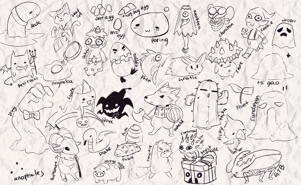 We did some doodles of monsters from Ragnarok Online today~!! Twas a nice and chill stream despite the technical issue in the beginning ;w; <33

RO week has been real fun, I'm excited for the rest of the week >w< I hope you guys have been enjoying it as well! 