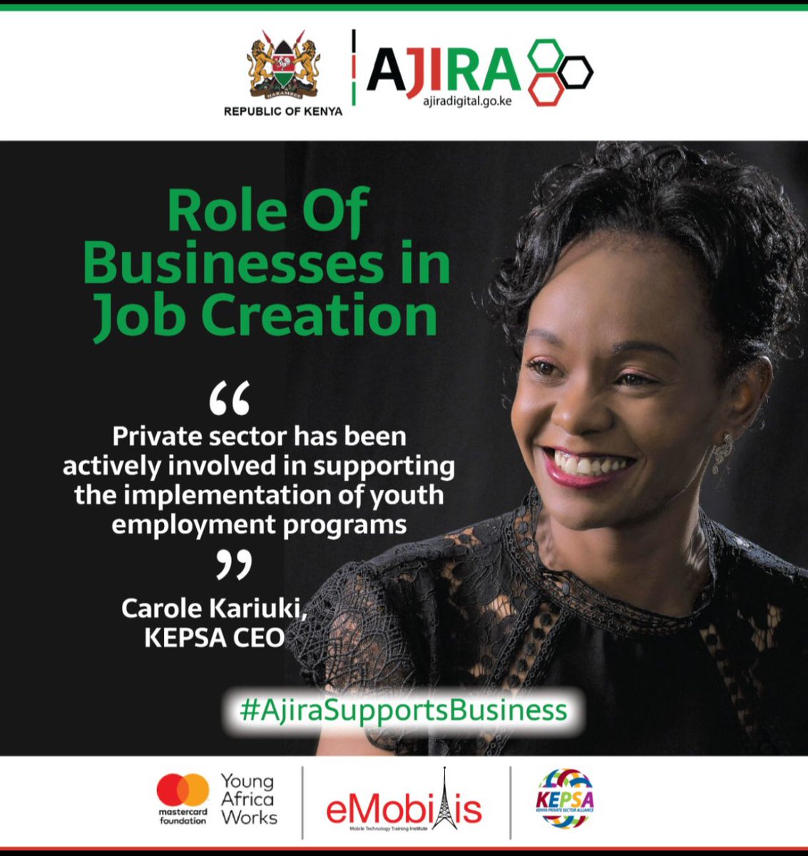 LewisMenya's tweet image. The #AjiraDigitalProgramKE  seeks to position Kenya as a choice labour destination for multinational companies as well as encourage local companies and public sector to create digital work.
