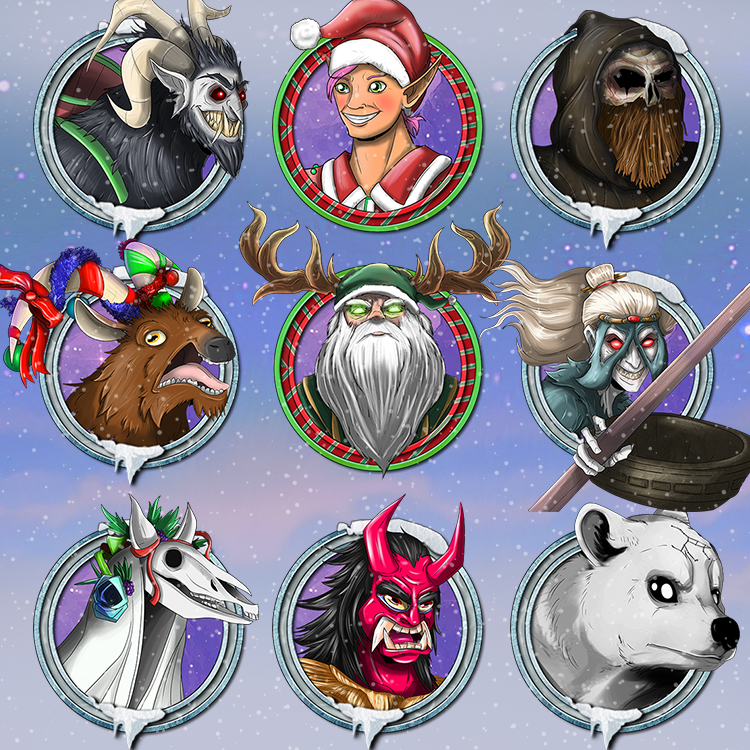 KevDnG's tweet photo. Chaos has broken out as two particularly miserly fey have gone to war with each other, dragging numerous other Midwinter Fey into their squabbles, to ruin Christmas once more! Now on @roll20app and Patreon, a Very Merry Christmas Set!
#Christmas #DnD 
https://t.co/oKjWAI2bfT https://t.co/sVCAwdCfiZ