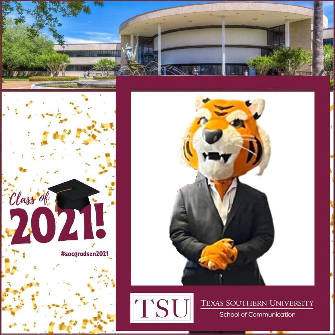 TXSouthernSOC's tweet photo. Get this twibbon at https://t.co/dupXllZbEg
#socgradszn2021 #tsucommweek #txsugraduation #txsu https://t.co/Jw9VvhOSvt