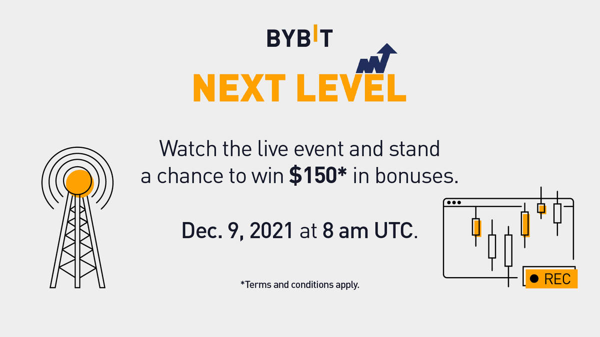 Bybit_Official's tweet photo. ⏰ 1 more hour till we go LIVE!

🧑 BYBIT NEXT LEVEL hosted by CEO, @benbybit 

🏆 Learn about our new products and services. Up to $225,000 in bonuses to be given away!

Queue Now: https://t.co/5kz3F5LYlL https://t.co/i9tD4v4bhi