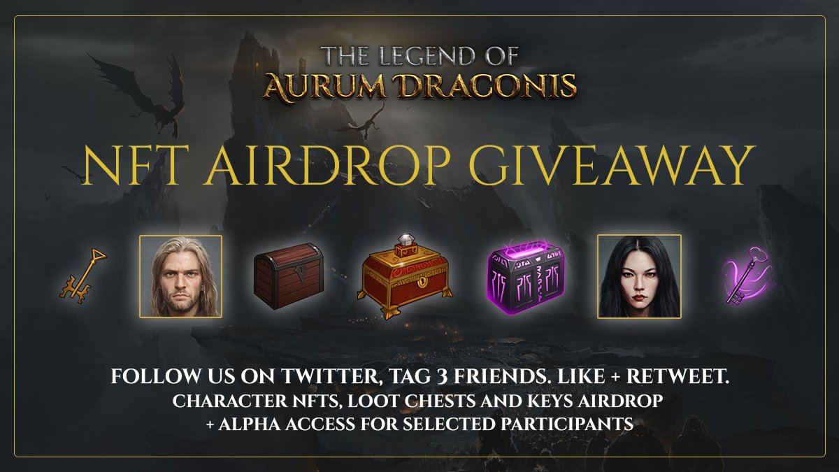 DCGgamefi's tweet photo. ATTENTION DRAGON ARMY ⚔️🐉 We're running a competition for FREE loot chest NFTs (redeemable for equipment and resources!!), NFT characters and a place in our ALPHA! We'll post a follow-up task with more details in this thread. Good luck and spread the word! https://t.co/JfVW1flKpq