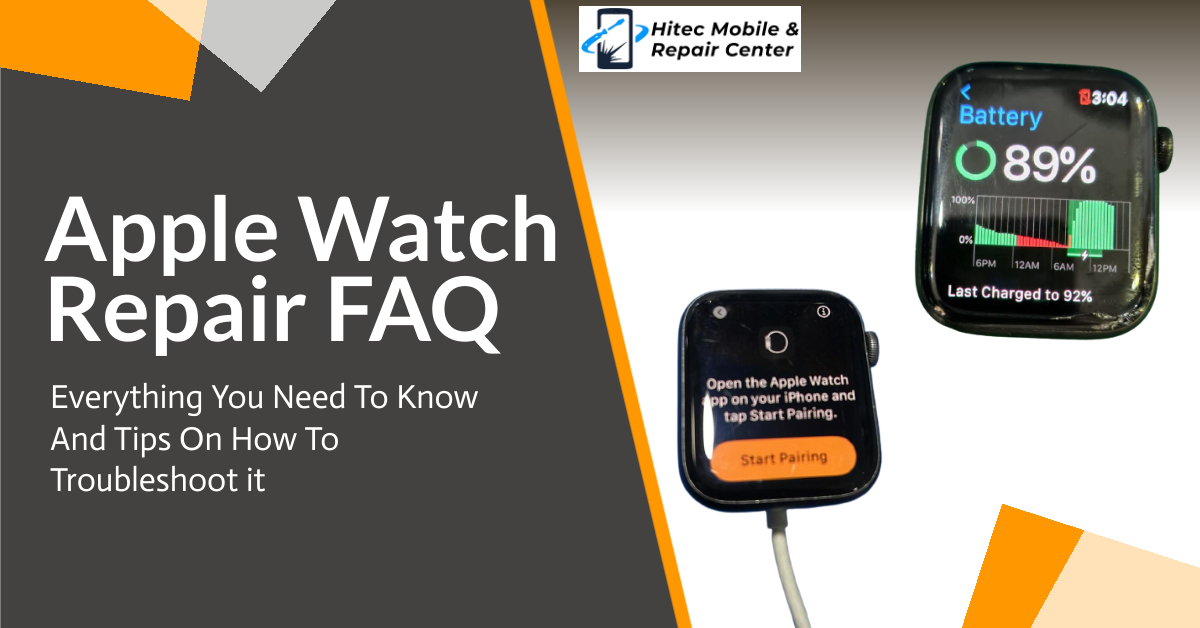 Hitecmobile's tweet photo. Many people are looking for a repair shop that can fix their Apple Watch cracked screen or broken parts.
it's important to know the most common repair concerns
Here are some of the most frequently asked questions about #AppleWatchRepair.
🔎 https://t.co/W0Bka2t7r7 https://t.co/4U6bHGZB35