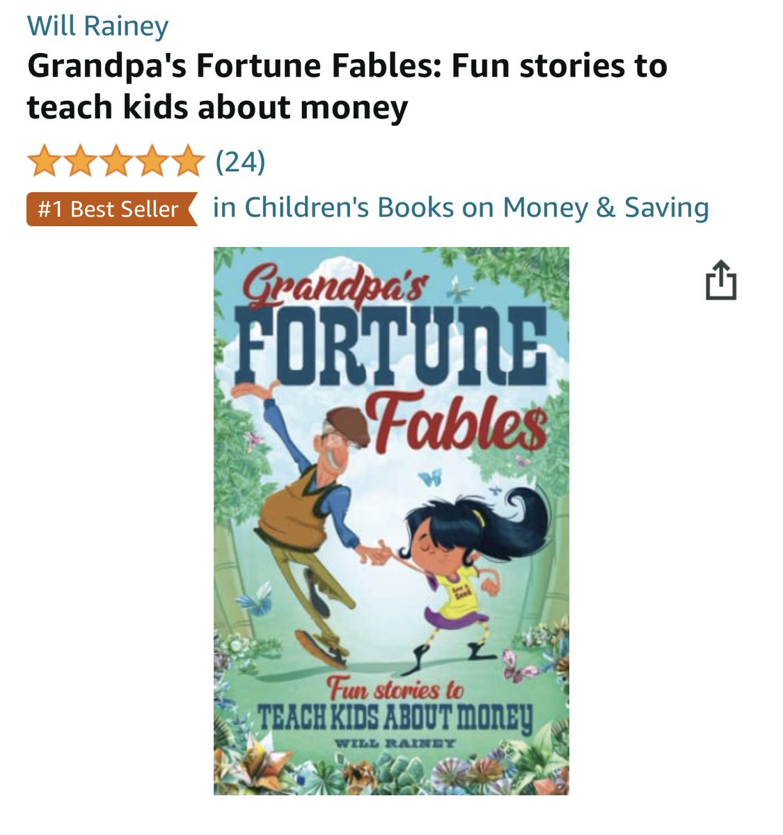 Whilst Grandpa’s Fortune Fables is written as a children’s book, the book covers a lot of topics most adults have never been taught (Rich vs wealthy, investing). 

#ChildrensBooks #moneybooks #kidsandmoney #finlit