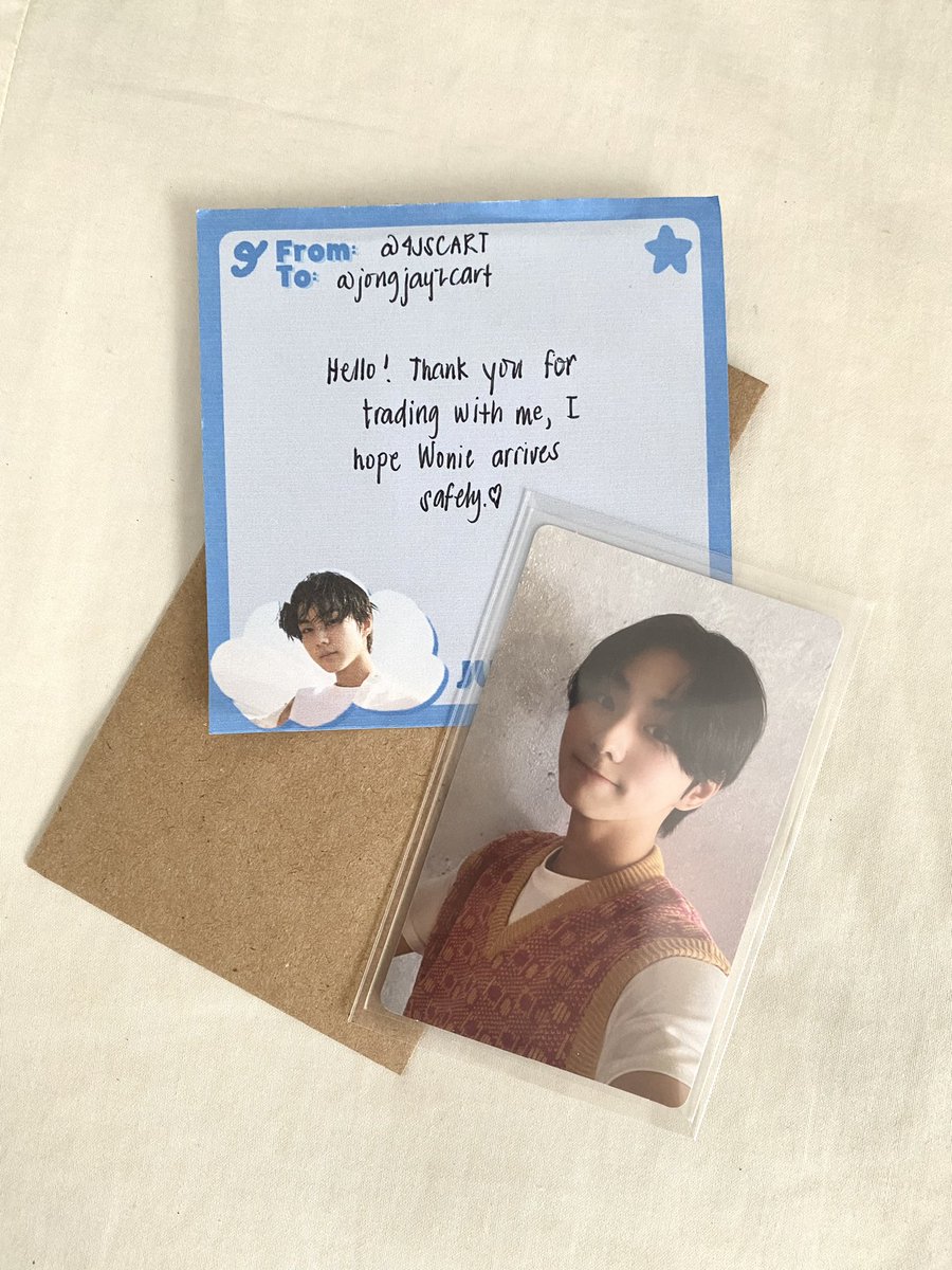 meowzprio's tweet photo. ๐ | #lyn_feedbacks
Hi @4JSCART wonie arrived safely! Thank you so much for trading with me and for packing him securely ๐ฅฐ,, until our next ๐ค
#jongjayzpauwi https://t.co/bNEd0aZ9OI