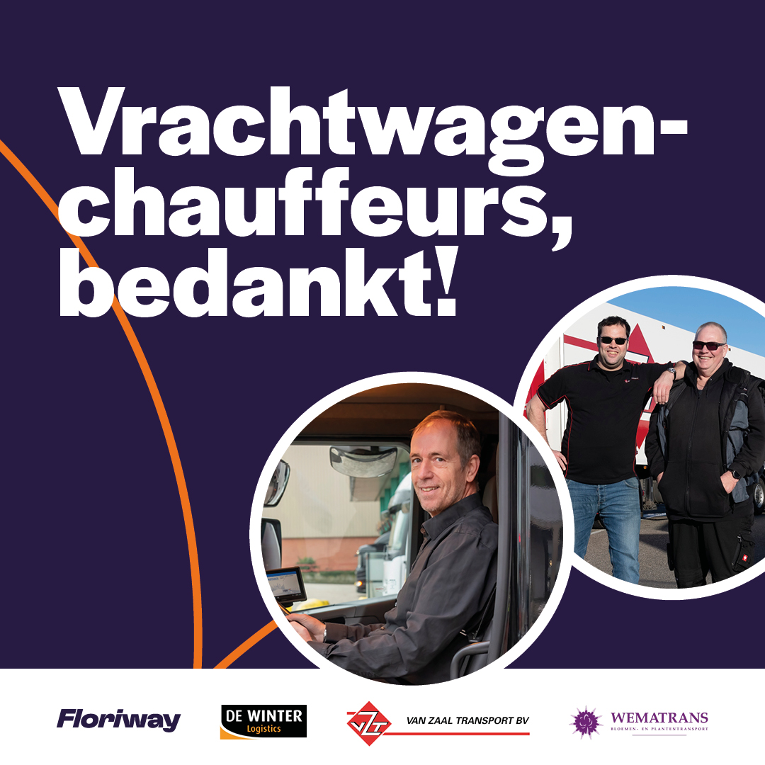 Het is vandaag de Dag van de Vrachtwagenchauffeur! Vandaag zetten <a href="/DeWinterLog/">De Winter Logistics</a>, <a href="/vztransport/">Van Zaal Transport</a> en Wematrans samen alle chauffeurs in het zonnetje. Meer info: facebook.com/FloriwayNL/pos… 
#DVC2021 #DagvandeVrachtwagenchauffeur