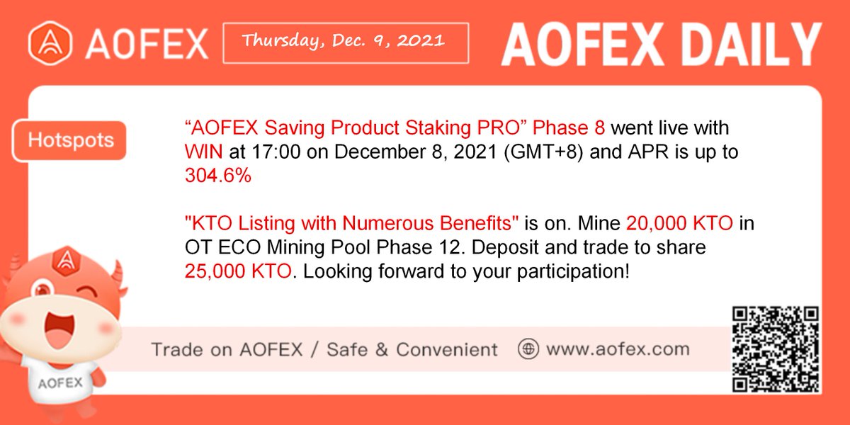 📢AOFEX Daily Overview

👉Check out our latest event and token listing

🎁Find more on AOFEX now