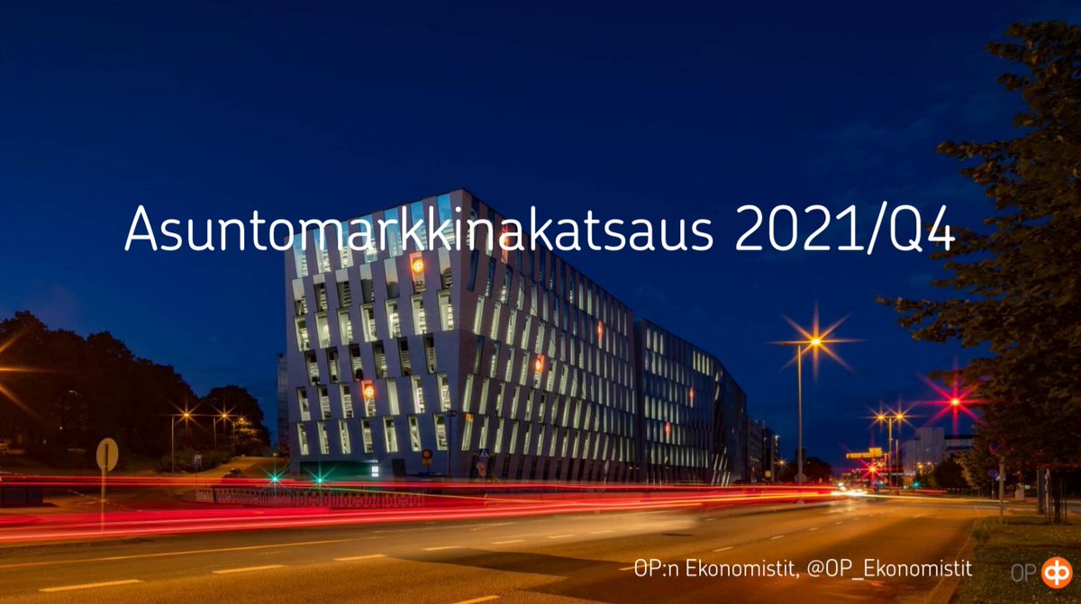 Loistava asuntomarkkinavuosi lähenee loppuaan. Miltä asuntomarkkinoilla näyttää vuoden lopussa? Entä miten arvioimme lähitulevaisuuden kehitystä? Tästä ja esimerkiksi vuokramarkkinoiden tilanteesta tarkemmin tuoreesta asuntomarkkinakatsauksestamme
op.fi/documents/2055…