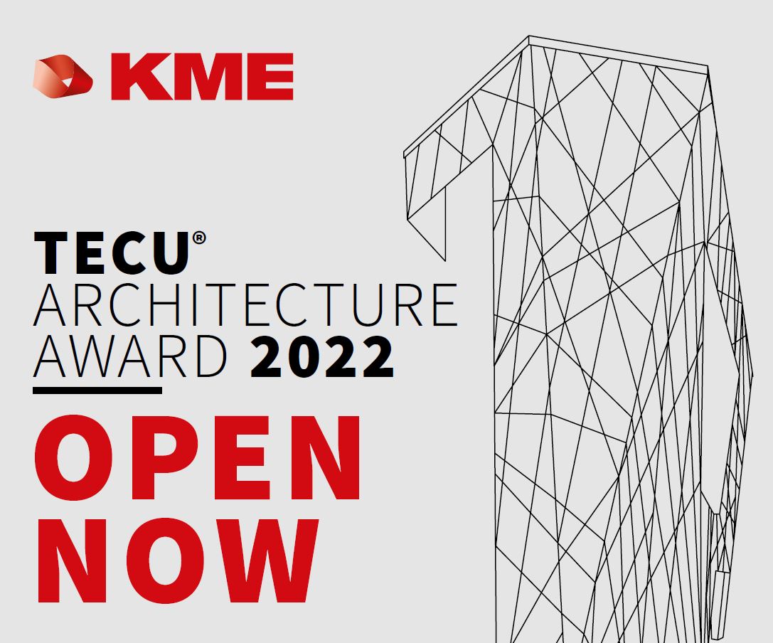 KMEGermanyGmbH's tweet photo. SUBMIT YOUR PROJECTS: https://t.co/qZHPoyM2Fa
#TECUArchitectureAward2022 #Competition #award #architecture #Copper #jury https://t.co/B7LFPifk1l