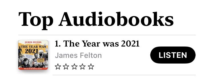 Only one thing to listen to (again) on my last day into the office this year: The Year was 2021👇