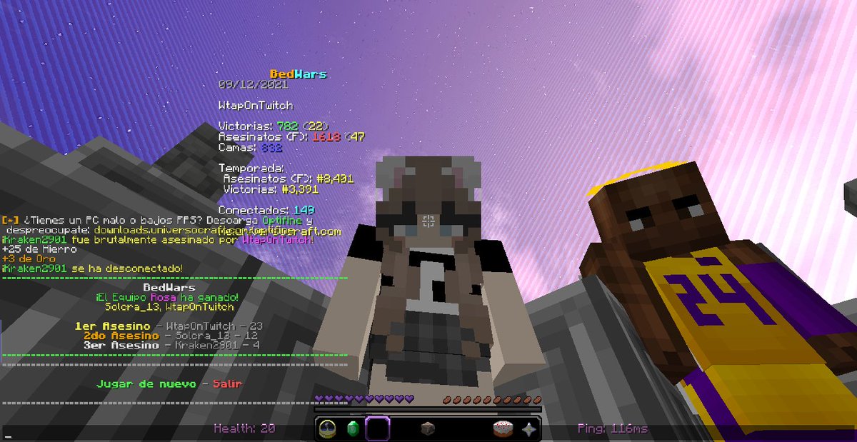 wtap__'s tweet photo. otro día más haciendo spawnkill hasta que se desconecten los morritos en @MCUniversoCraft como debe de ser w/@Solcra_Music 🧐🐒💥 https://t.co/qdUW4InQ21