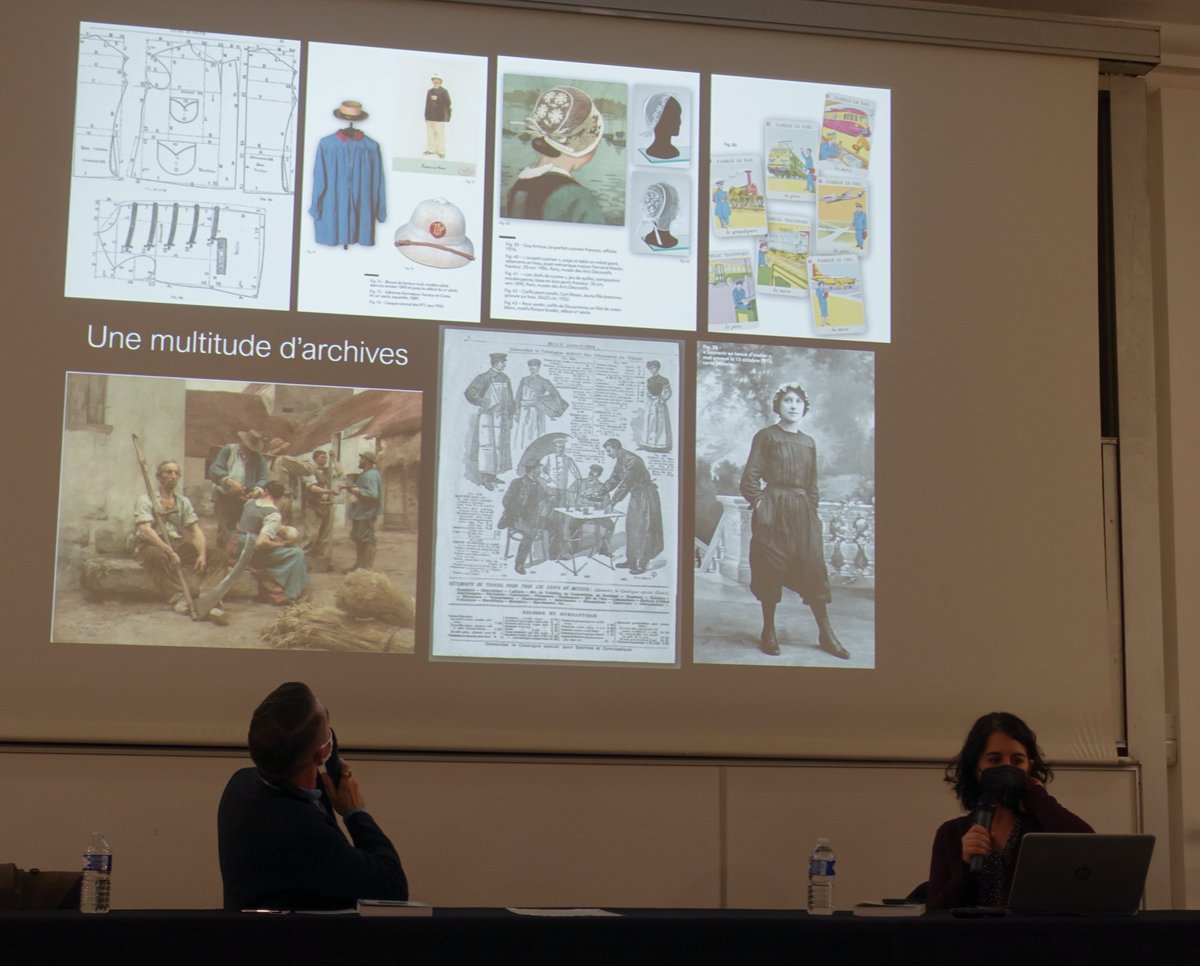 Merci <a href="/culturesdemode/">Cultures de Mode</a> pour la rencontre <a href="/JrmieBrucker/">Jérémie Brucker</a> pour la présentation « Avoir l’étoffe. Une histoire du vêtement professionnel en France 1889 à nos jours » <a href="/arbre_bleu/">Arbre bleu éditions</a> <a href="/histoiresdemode/">Filatures. Histoire & Mode</a> <a href="/enmodecreations/">En Mode Création(s)</a> @Hubmode <a href="/CatMarcadier/">Catherine Marcadier-Saflix</a> <a href="/ANMT_fr/">Archives nationales du monde du travail</a> <a href="/MaitronD/">Le Maitron</a> <a href="/andreloez/">André Loez (en veille, sur bluesky)</a> <a href="/XavierMauduit/">Xavier Mauduit</a>